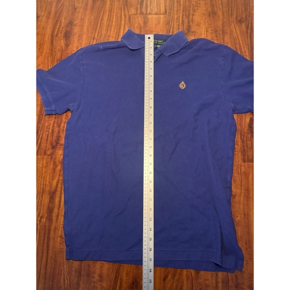 Ralph Lauren Shirt Womens SZ M Blue Polo Short Sleeve Chest Logo Short Sleeve - Picture 4 of 7